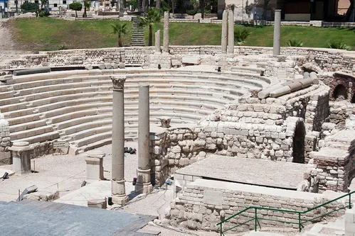 ancient Roman amphitheatre in Alexandria-13 Day Cairo, Alexandria, Luxor , Abydos, Aswan and Abu Simbel