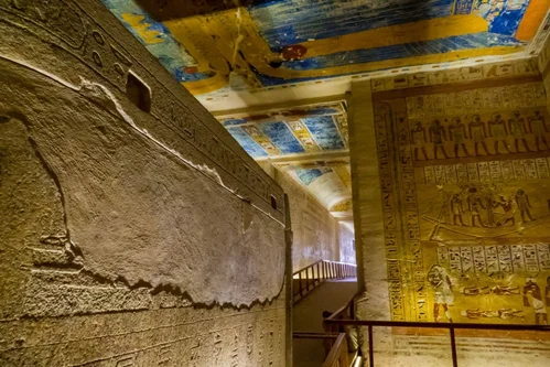 the Tomb of King Ramses IV in the Valley of the Kings