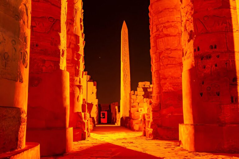 Sound and Light show at Karnak 4